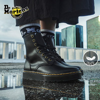 Dr.Martens Zavala西部靴男女秋季舒适轻量黑色女工装风马丁靴 黑色 36