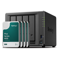 Synology/群晖 四核心 NAS网络存储服务器+4块群晖原厂2TB硬盘