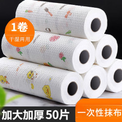 倩挥 一次性懒人抹布 5卷 干湿两用/每卷50片 20*20cm