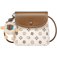  RED DRAGONFLY/红蜻蜓 撞色经典老花 女士手机包