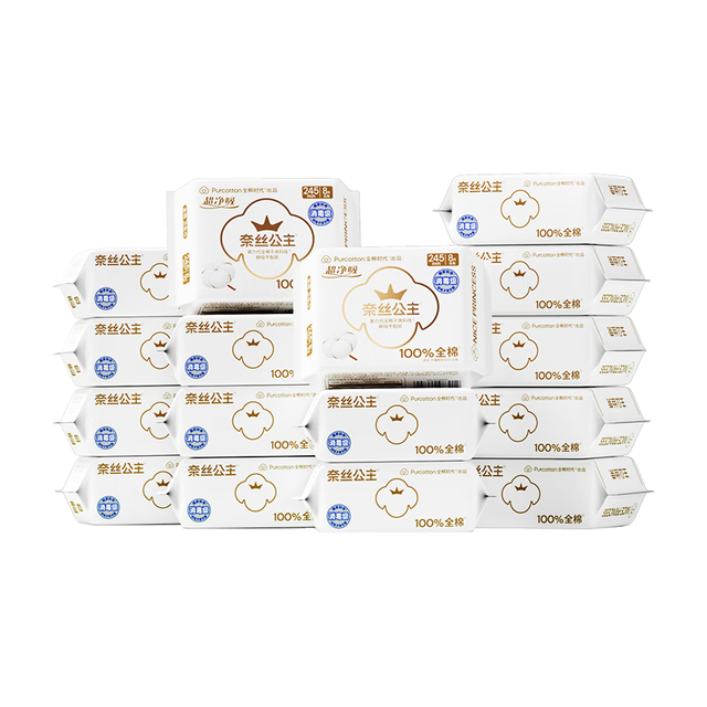 全棉时代 奈丝公主 超净吸 卫生巾 245mm  16包