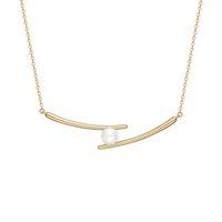 HEFANG Jewelry 餐具系列 碱水结锁骨链 金色 HFL11727097-2