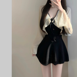 安与·洛施琪 显瘦遮肉 女士连体泳衣