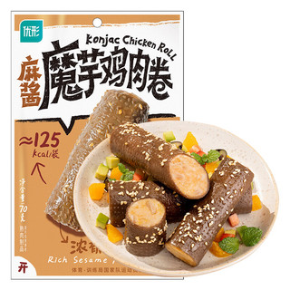  ishape/优形 即食休闲零食 魔芋鸡肉卷