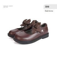 TARANISKIDS 水钻 女童小皮鞋 深棕/ 36码