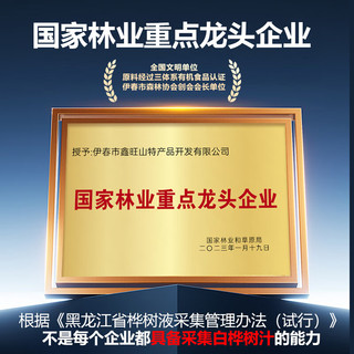  飒拉 100% 纯天然 NFC 原液 白桦树汁  330ml*12瓶*5箱 箱装