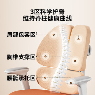  京东京造 三背分区 儿童学习椅 追背