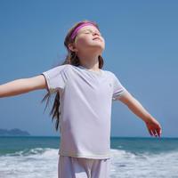 kk树 儿童原纱速干衣短袖男童女童t恤户外运动春夏