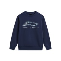 88VIP：李宁 儿童宽松卫衣2026新款春秋款春季男童装女孩中大童青少年春装