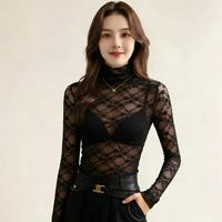 紫淑 蕾丝 女士打底衫