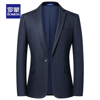 罗蒙 男士含绵羊毛西装外套
