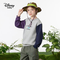 迪士尼 宽松 儿童卫衣 浅麻灰 110 高105-115cm重30-40斤