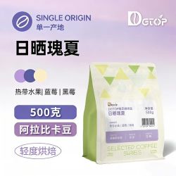 DGTOP 瑰夏手冲咖啡豆500g(赠手冲咖啡冰箱贴)