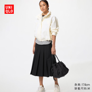 优衣库 宽褶 女士半身裙
