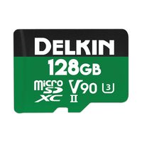 Delkin Devices 128GB V90 高速微SD卡 UHS-II 相机存储卡 300/250MB/s 极速读写内存卡 DDMSDG2000128
