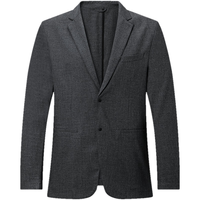  SEPTWOLVES/七匹狼 四面高弹 男士西服 002(黑灰) XL 175/92A