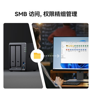  Synology/群晖 双核心 NAS网络存储服务器+希捷酷狼6T硬盘