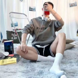 勋阳宇乐 四季袜男女款短中长筒纯色棉袜
