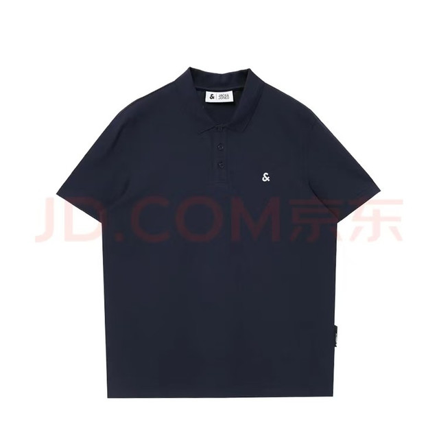 杰克琼斯 男士 商务休闲纯色polo衫