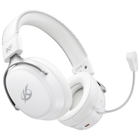 iKF 四模无线 头戴式无线游戏耳机 可视化接收器-银白色