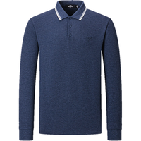  SEPTWOLVES/七匹狼 抑菌 男士长袖T恤 XL 175/92A 101(藏青)