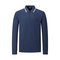  SEPTWOLVES/七匹狼 抑菌 男士长袖T恤 5XL 195/108A 101(藏青)