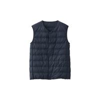  MUJI/無印良品 轻量 男士羽绒马甲 藏青色5A