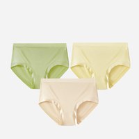 松山棉店 5A抑菌 女士内裤 莫代尔组合九(浅肤+浅黄+嫩芽绿) XL
