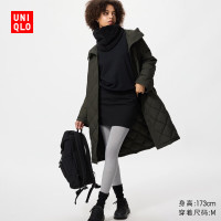 优衣库 女装HEATTECH ULTRA WARM紧身裤/10分保暖衣秋裤480966 04 烟灰色 L