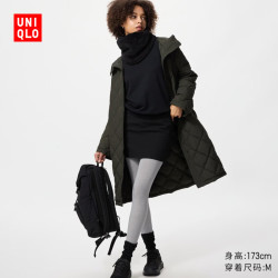 优衣库 女装HEATTECH ULTRA WARM紧身裤/10分保暖衣秋裤480966 04 烟灰色 L