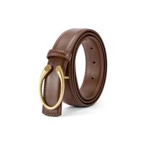 星期六 ST&SAT 皮带二层牛皮板扣女腰带牛仔裤腰带皮带女