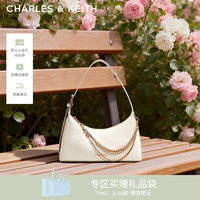 CHARLES & KEITH 柔软拉链式褶皱 女士单肩包