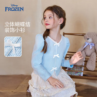  Disney/迪士尼 小香风 女童针织开衫 蝴蝶结装饰