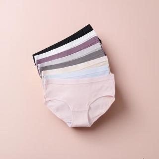 稚蝶 纯棉女士内裤  中腰无痕  混色8条装M码（多款可选）