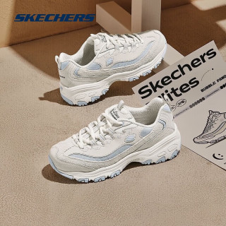 斯凯奇 ?Skechers）奶茶熊3代丨老爹鞋新款女鞋海盐秋冬熊猫鞋运动休闲 896276仙芋奶冻/NTGY 36