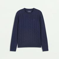 大童款 经典绞花圆领毛衣