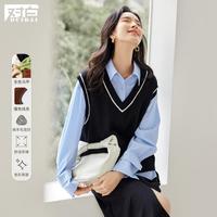  DUIBAI/对白 宽松叠穿 女士针织马甲