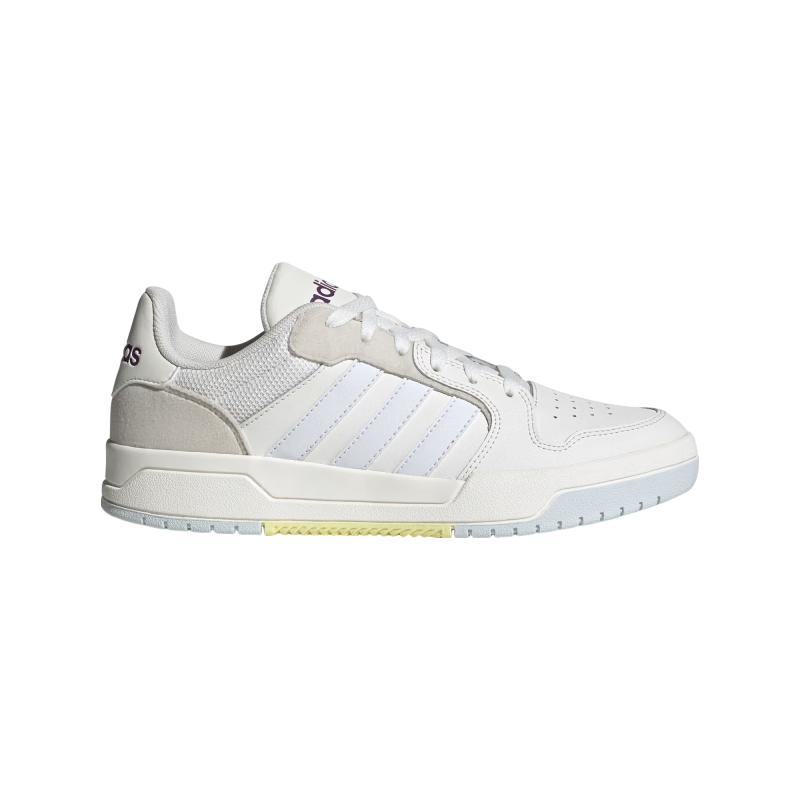  adidas/阿迪达斯 复古篮球风 女士板鞋 米白色/灰色 37
