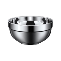  丹诗致远 双层隔热 不锈钢碗 铂金碗11.5cm 1个（京仓）