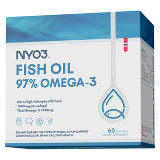  NYO3 97% Omega-3 鱼油 【便携包装】97%纯度 60粒*1瓶