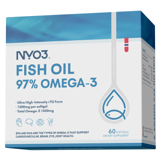  NYO3 97% Omega-3 鱼油 【便携包装】97%纯度 60粒*1瓶