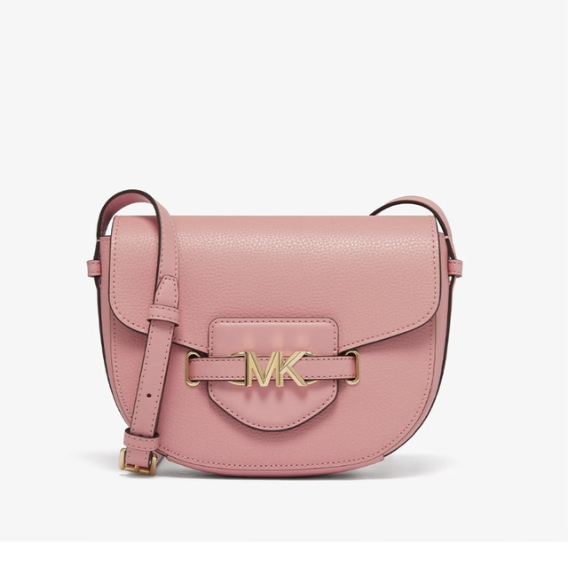 MICHAEL KORS 【38女神节礼物】MK女士包包REED单肩斜挎马鞍包邮差包中号