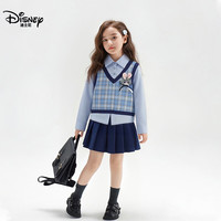  Disney/迪士尼 学院风 女童套装+长袖衬衫+百褶裙