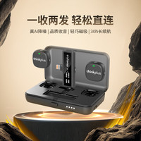 联想 thinkplus无线领夹麦克风一拖二 直播录音麦克风 短视频户外K歌收音麦 智能降噪Lightning版 YL58L