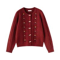  INMAN/茵曼 显瘦 女士针织开衫