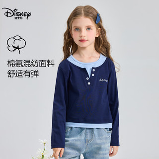  Disney/迪士尼 拼色时尚 女童长袖T恤