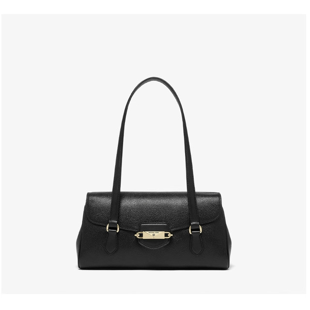 MICHAEL KORS 【38女神节礼物】MK女包包FLEUR手提单肩包 中号 黑色