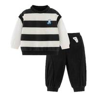  mini balabala/迷你巴拉巴拉 柔软亲肤 儿童卫衣套装