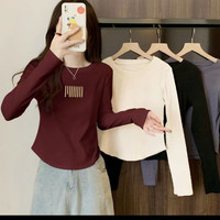 十三行女装欧洲站2026秋季新款欧货长袖弧形t恤纯棉ins潮显瘦上衣