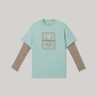 Levi's 女士复古校园风印花T恤 0019W-0000